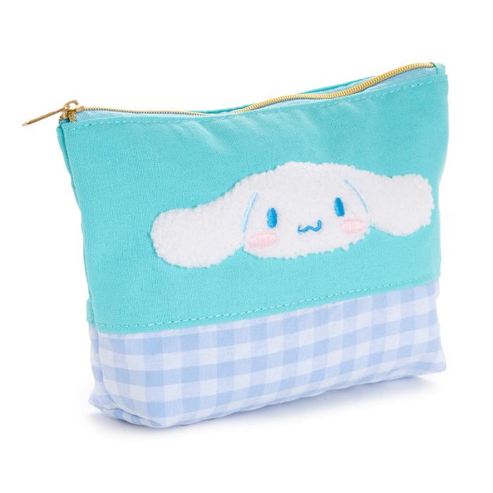 Blue Hello Kitty Cinnamoroll Chenille Gingham Zipper | CA_HK79811