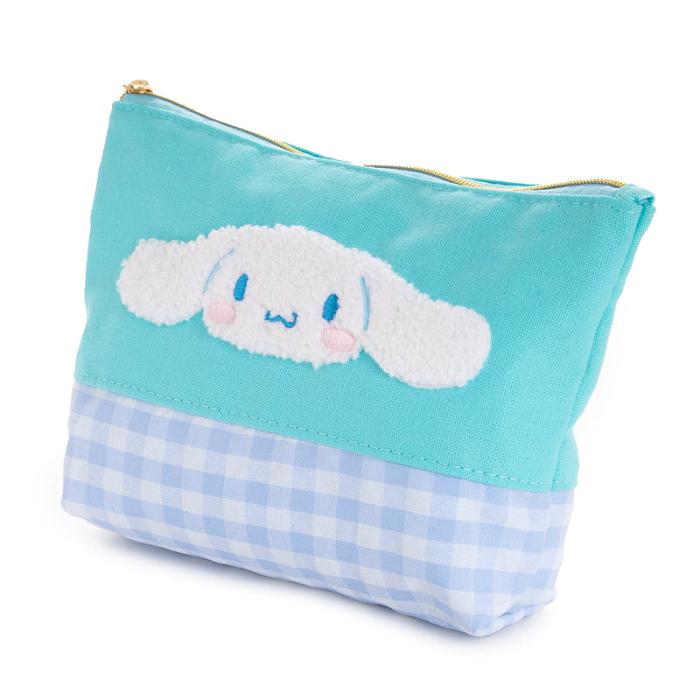 Blue Hello Kitty Cinnamoroll Chenille Gingham Zipper | CA_HK79811