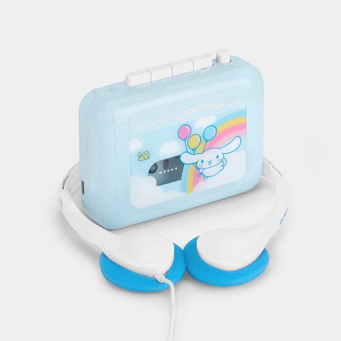 Blue Hello Kitty Cinnamoroll Classic CP-81 Portable Cassette Player | CA_HK39261