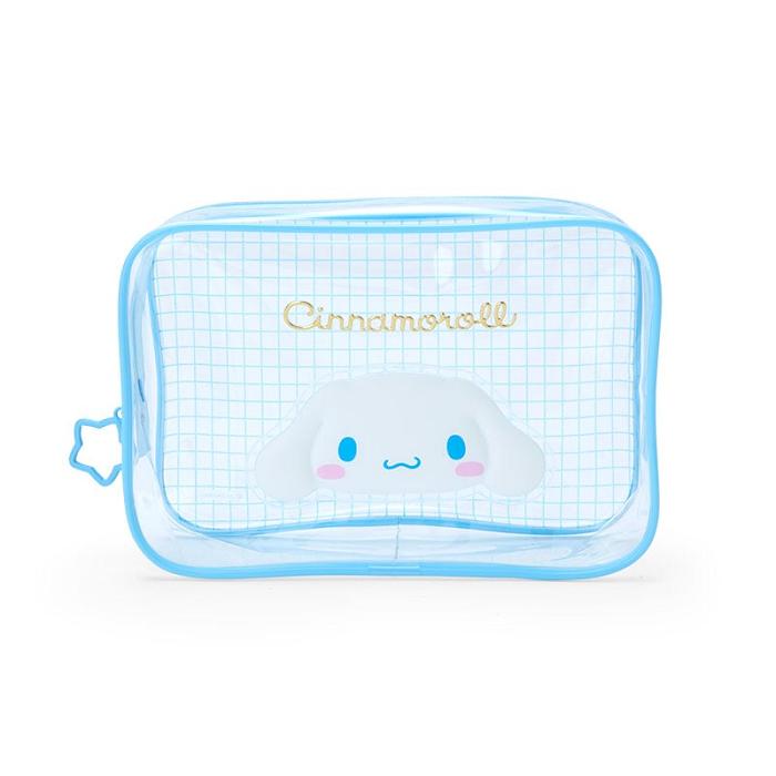 Blue Hello Kitty Cinnamoroll Clear Grid Zipper | CA_HK85089