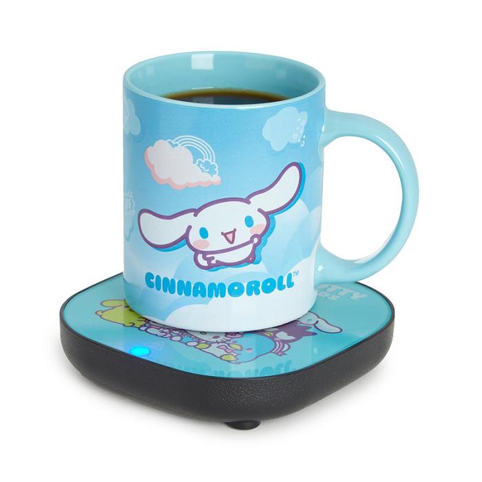 Blue Hello Kitty Cinnamoroll Coffee Mug Warmer Set | CA_HK63247