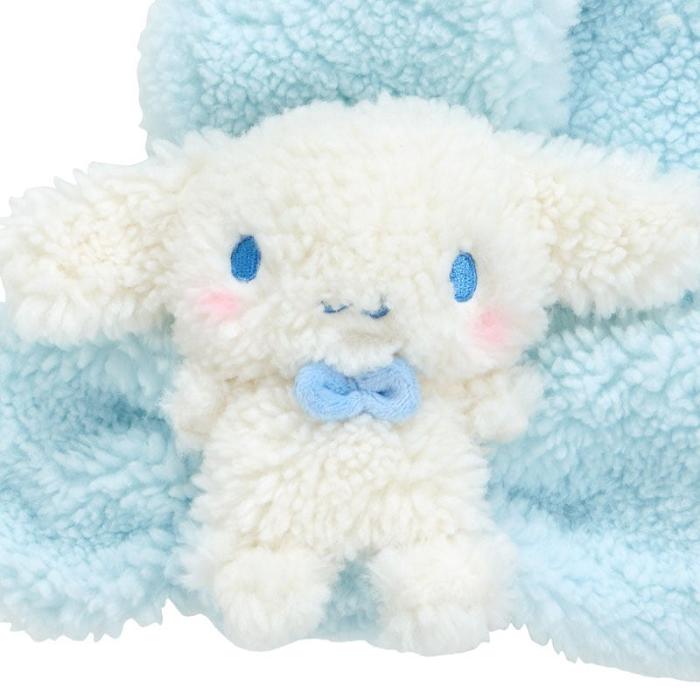 Blue Hello Kitty Cinnamoroll Cozy Sherpa Kids Wrap Scarf | CA_HK63784