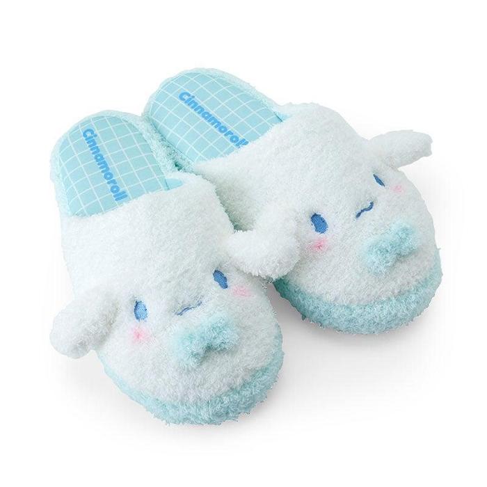 Blue Hello Kitty Cinnamoroll Cozy Sherpa Adult Slippers | CA_HK37126