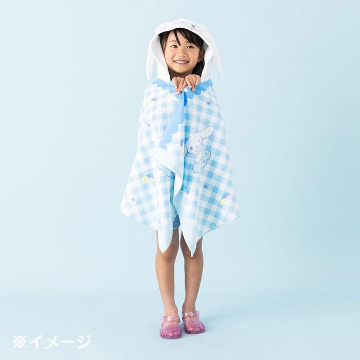 Blue Hello Kitty Cinnamoroll Kids Hooded Towel | CA_HK16672