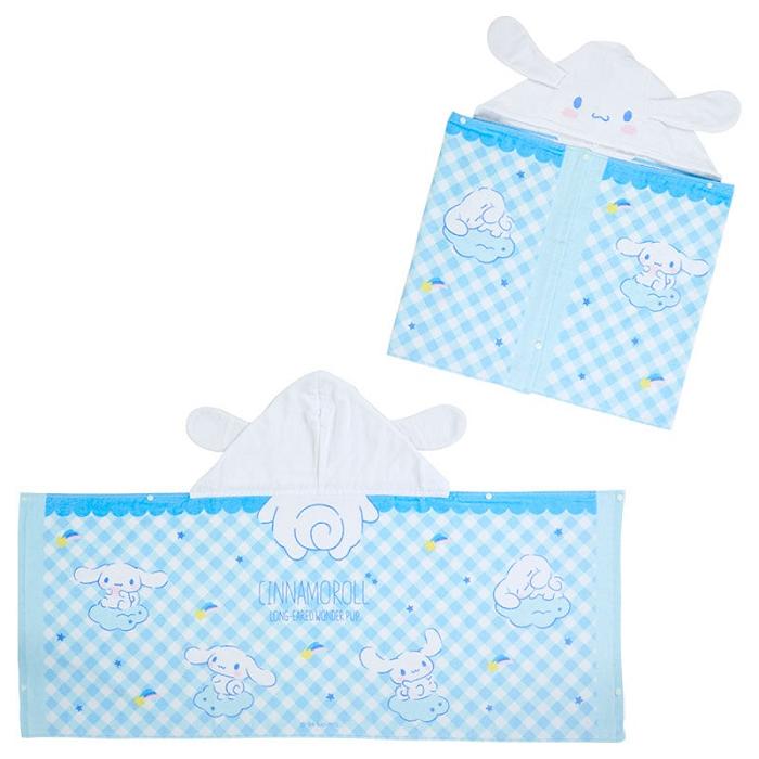 Blue Hello Kitty Cinnamoroll Kids Hooded Towel | CA_HK16672