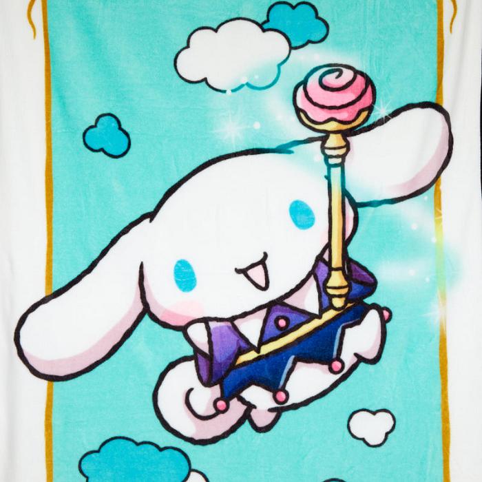 Blue Hello Kitty Cinnamoroll Magic Wand Throw Blanket | CA_HK13329