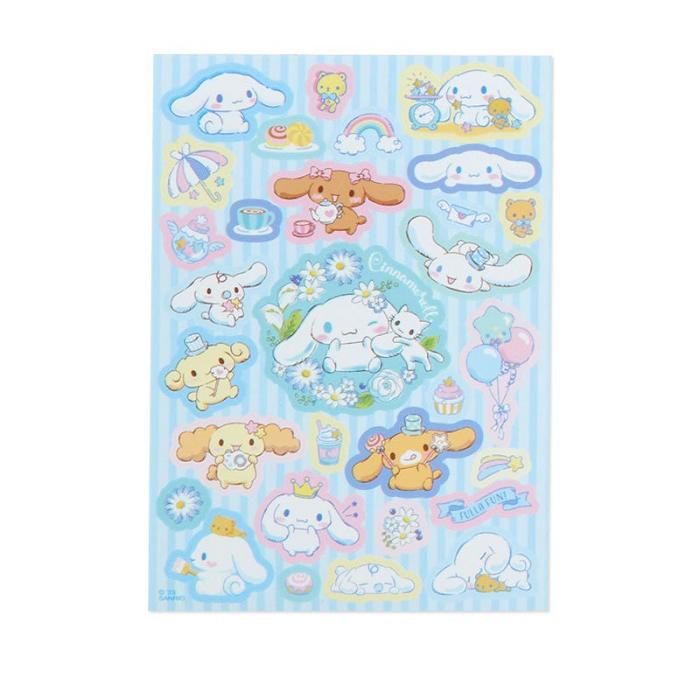 Blue Hello Kitty Cinnamoroll Memo Pad & Sticker Set | CA_HK68548