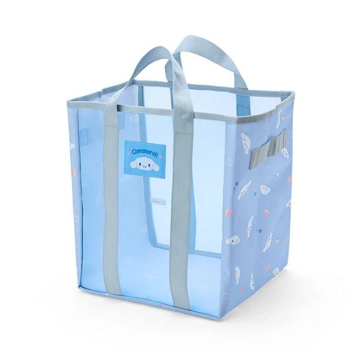 Blue Hello Kitty Cinnamoroll Mesh Storage Tote (Medium) | CA_HK85626