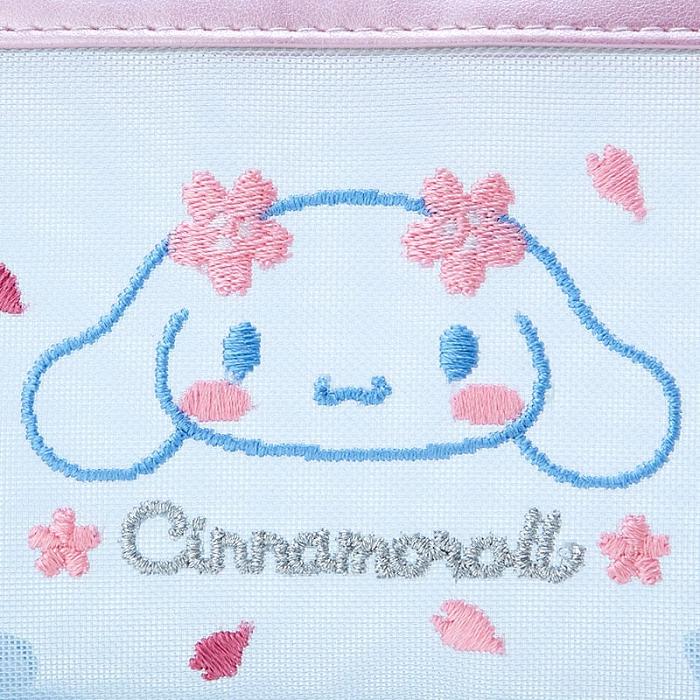 Blue Hello Kitty Cinnamoroll Mesh Zipper (Pink Sakura Series) | CA_HK32686