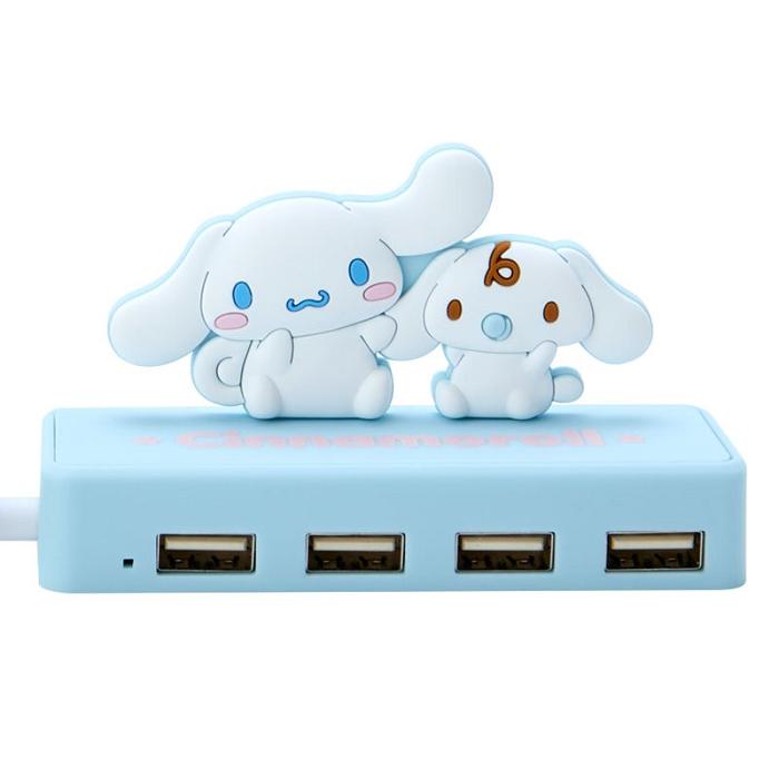 Blue Hello Kitty Cinnamoroll Mini USB Hub | CA_HK67618