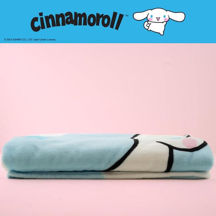 Blue Hello Kitty Cinnamoroll Wish Upon A Star Throw Blanket | CA_HK59169