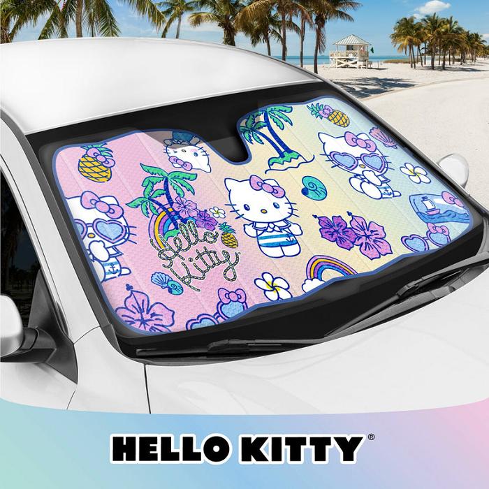 Blue Hello Kitty Hello Kitty Car Sun Shade (Summer Sailing) | CA_HK63716