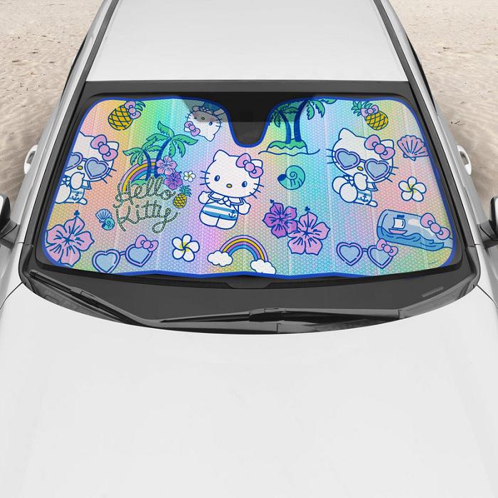 Blue Hello Kitty Hello Kitty Car Sun Shade (Summer Sailing) | CA_HK63716