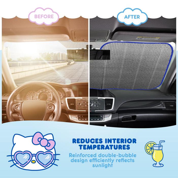 Blue Hello Kitty Hello Kitty Car Sun Shade (Summer Sailing) | CA_HK63716