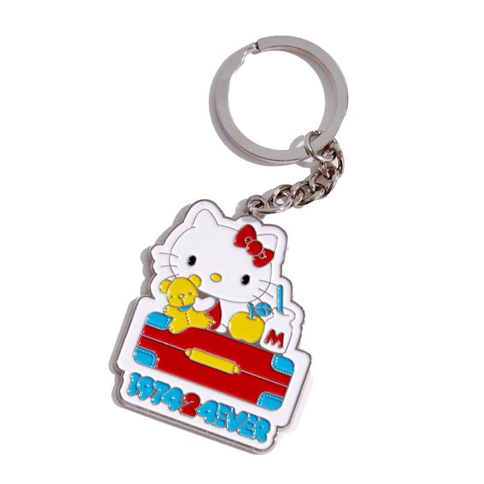 Blue Hello Kitty Hello Kitty Friends Around The World 45th Anniversary Enamel Keychain | CA_HK41681