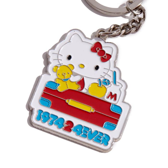 Blue Hello Kitty Hello Kitty Friends Around The World 45th Anniversary Enamel Keychain | CA_HK41681