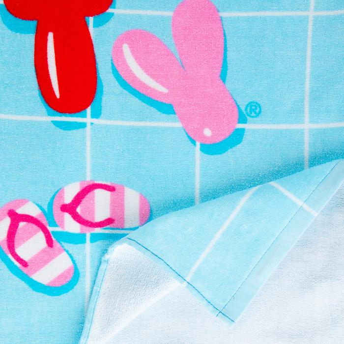 Blue Hello Kitty Hello Kitty Poolside Chill Beach Towel | CA_HK93531