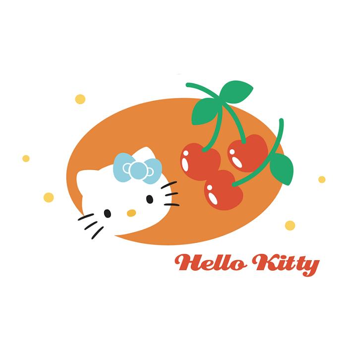 Blue Hello Kitty Hello Kitty Summer Cherry Tee | CA_HK27649