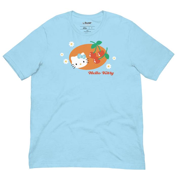 Blue Hello Kitty Hello Kitty Summer Cherry Tee | CA_HK27649