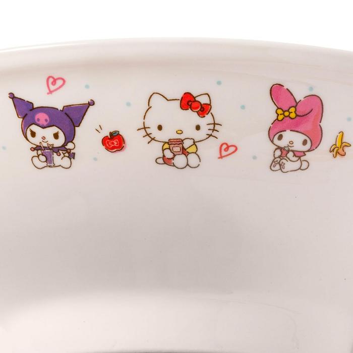 Blue Hello Kitty Hello Kitty and Friends Ceramic Noodle Bowl and Chopstick Set (Lunch Friends) | CA_HK17654