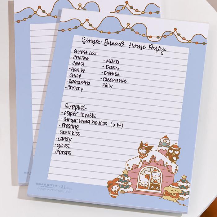 Blue Hello Kitty Hello Kitty and Friends x Erin Condren Holiday Medium Notepad 2-Piece Set | CA_HK47086