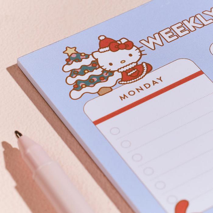 Blue Hello Kitty Hello Kitty and Friends x Erin Condren Holiday Checklist Notepad | CA_HK82548