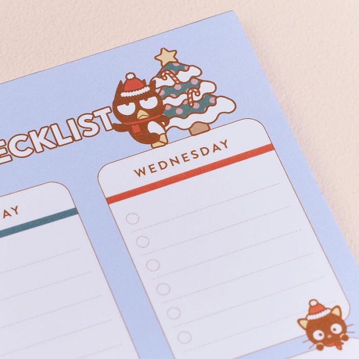 Blue Hello Kitty Hello Kitty and Friends x Erin Condren Holiday Checklist Notepad | CA_HK82548