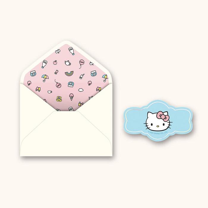 Blue Hello Kitty Hello Kitty x Studio Oh! Just Saying Hello Deluxe Greeting Card | CA_HK10899