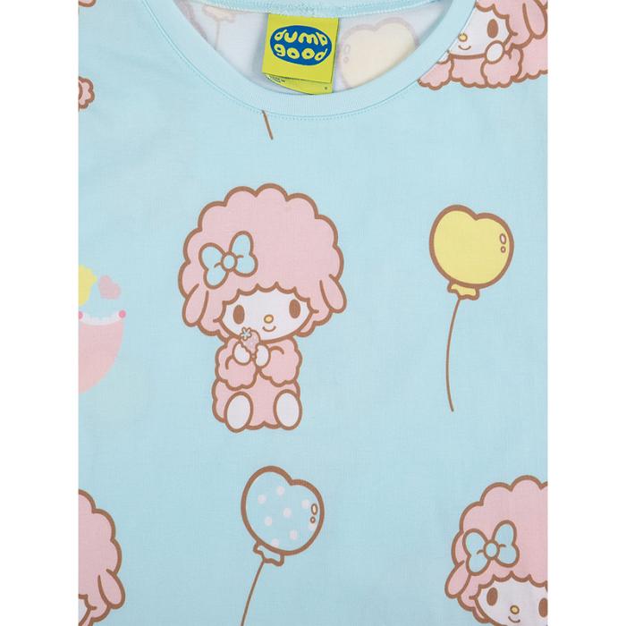 Blue Hello Kitty My Sweet Piano x Dumbgood Baby Tee | CA_HK34674