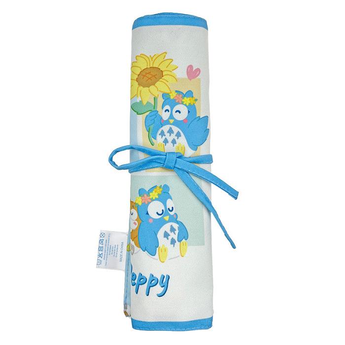 Blue Hello Kitty PataPataPeppy Wooden Travel Cutlery Set (Flower Power Series) | CA_HK69418