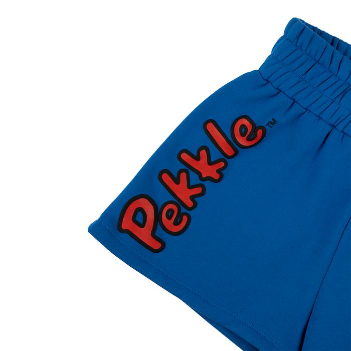 Blue Hello Kitty Pekkle x Dumbgood Puff Print Boxing Short | CA_HK65427