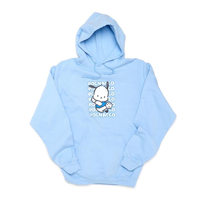 Blue Hello Kitty Pochacco Watashi Wa Unisex Hoodie | CA_HK12508