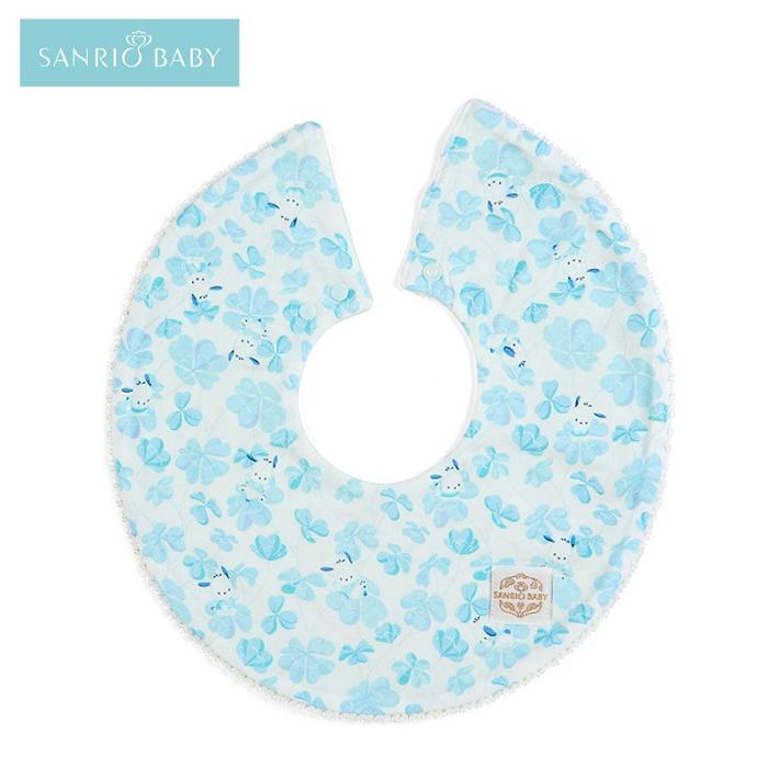 Blue Hello Kitty Sanrio Baby Organic Cotton Pochacco Bib | CA_HK83865