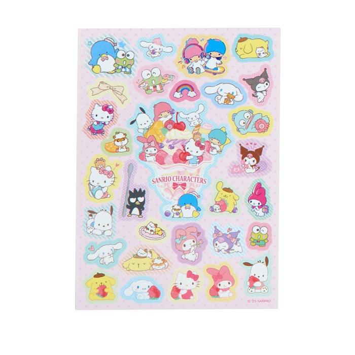 Blue Hello Kitty Sanrio Characters Memo Pad & Sticker Set | CA_HK25961