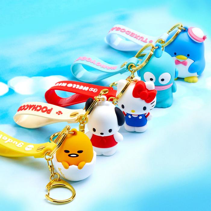 Blue Hello Kitty Tuxedosam Signature Keychain | CA_HK21414