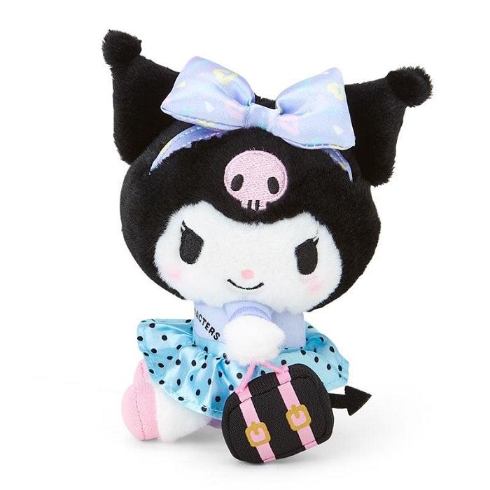 Blue / Black Hello Kitty Kuromi Plush Mascot Keychain (Day at the Funfair Series) | CA_HK25109