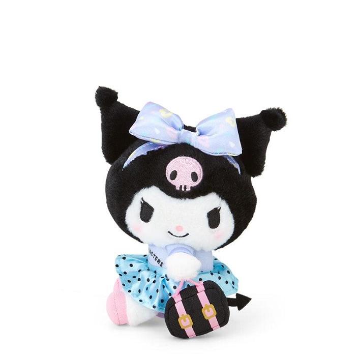 Blue / Black Hello Kitty Kuromi Plush Mascot Keychain (Day at the Funfair Series) | CA_HK42876