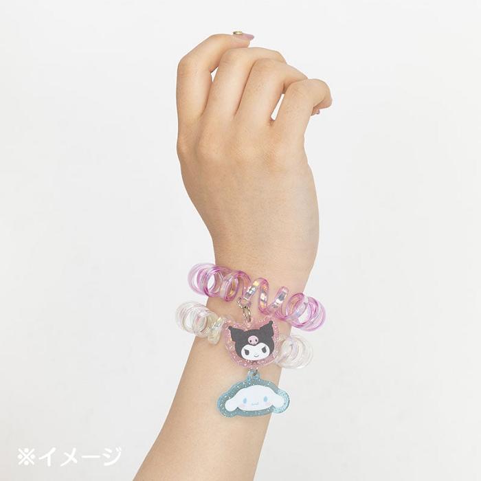 Blue / Pink Hello Kitty Cinnamoroll Spiral Hair Ties (Set of 2) | CA_HK76416