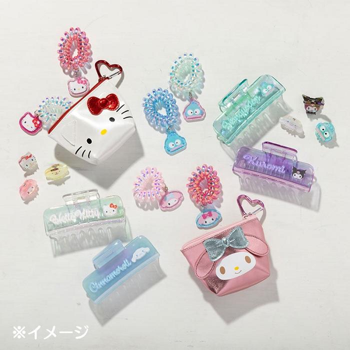 Blue / Pink Hello Kitty Cinnamoroll Spiral Hair Ties (Set of 2) | CA_HK76416