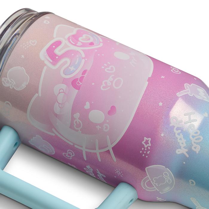 Blue / Pink Hello Kitty Hello Kitty x Igloo 50th Anniversary 32oz Flip ‘n’ Sip Travel Mug | CA_HK61055