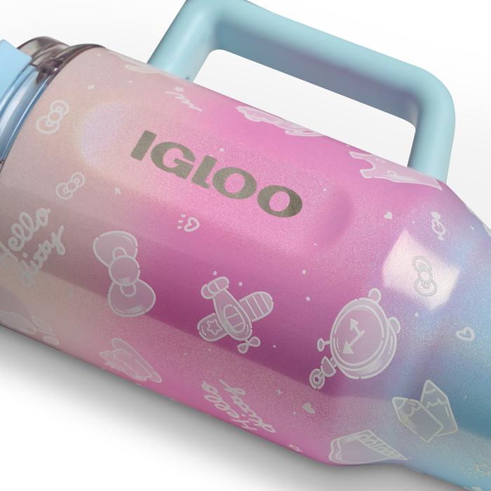 Blue / Pink Hello Kitty Hello Kitty x Igloo 50th Anniversary 32oz Flip ‘n’ Sip Travel Mug | CA_HK61055