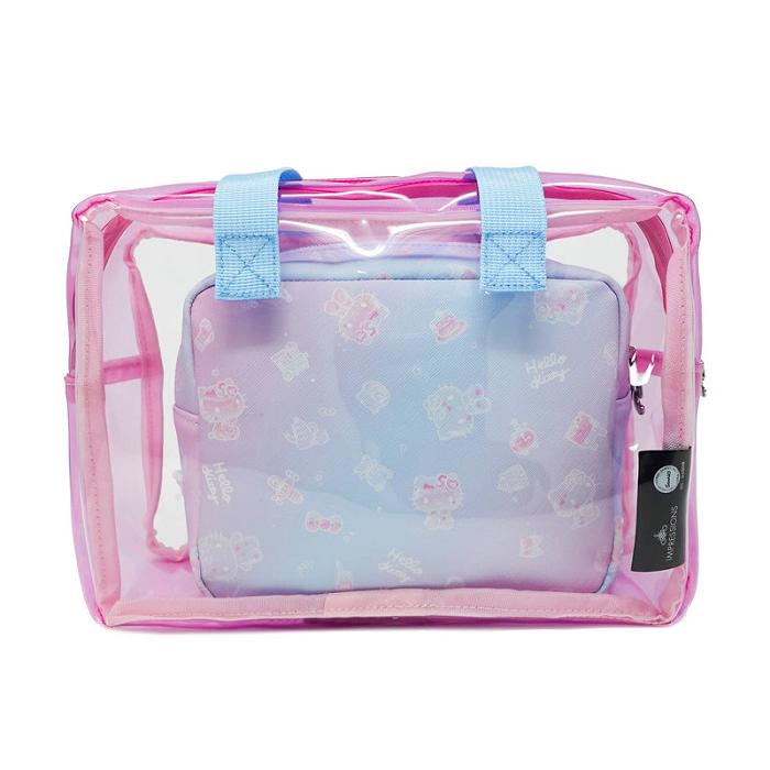 Blue / Pink Hello Kitty Hello Kitty x Impressions Vanity 50th Anniv. Clutch Set | CA_HK27063