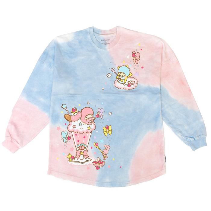 Blue / Pink Hello Kitty LittleTwinStars JapanLA Parfait Tie-dye Spirit Jersey | CA_HK20984