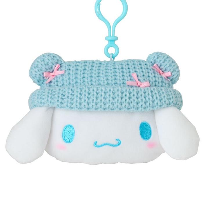 Blue / White Hello Kitty Cinnamoroll Cozy Cap Mascot Clip Pouch | CA_HK53558