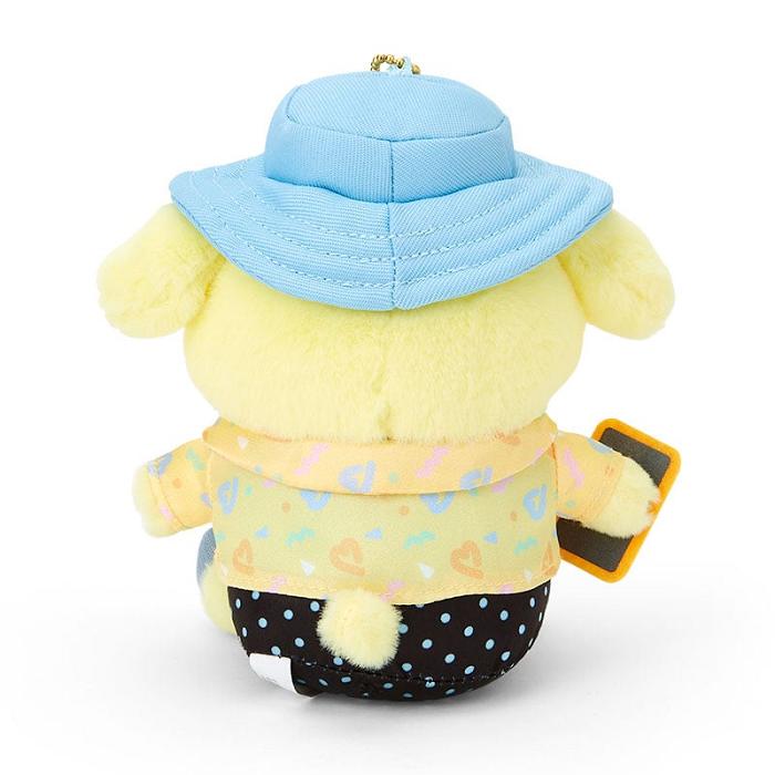 Blue / Yellow Hello Kitty Pompompurin Plush Mascot Keychain (Day at the Funfair Series) | CA_HK29593