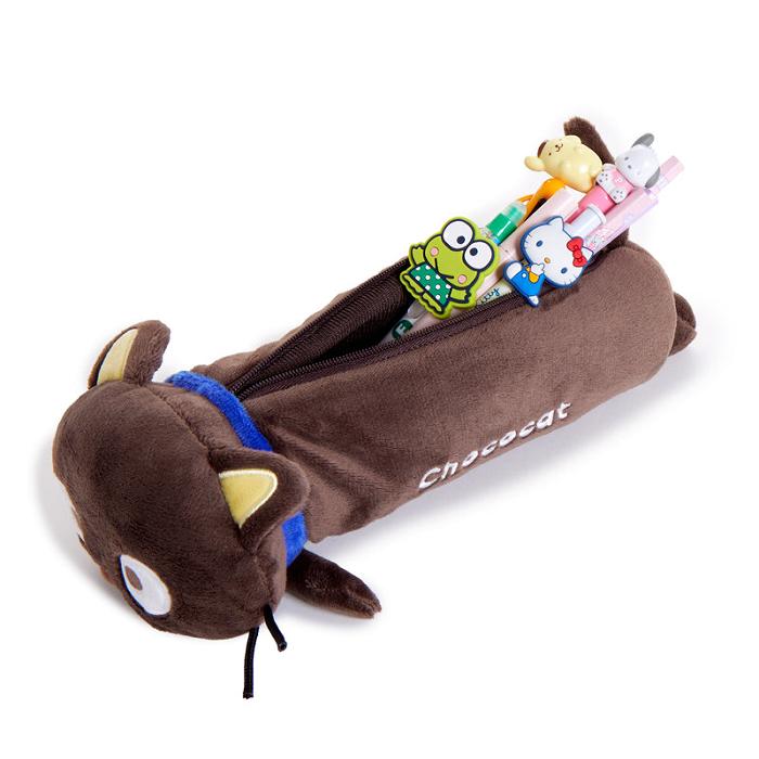 Brown Hello Kitty Chococat Plush Pal Pencil Case | CA_HK97893