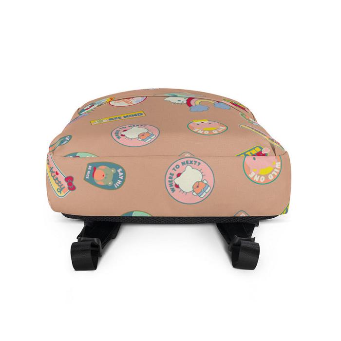 Brown Hello Kitty Hello Kitty Adventure Camp All-Over Print | CA_HK37869