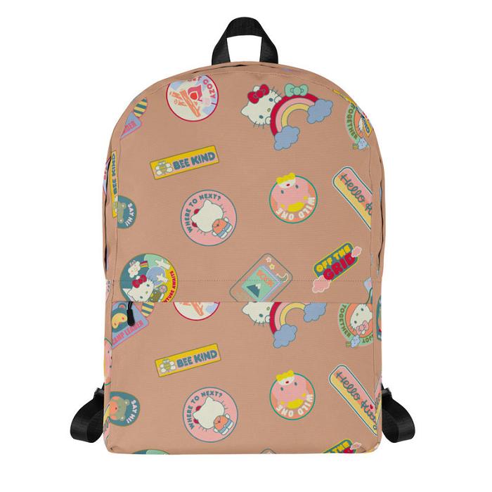 Brown Hello Kitty Hello Kitty Adventure Camp All-Over Print | CA_HK37869