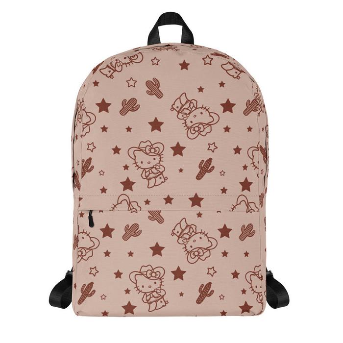 Brown Hello Kitty Hello Kitty Tan Western All-over Print | CA_HK89422