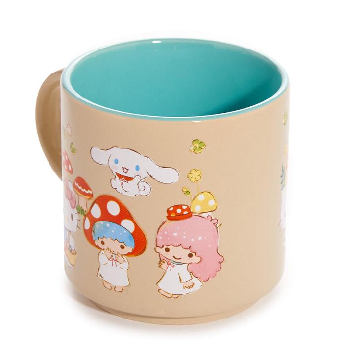 Brown Hello Kitty Hello Kitty and Friends Mushroom Ceramic Mug | CA_HK94883